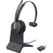 Yealink WH64 Hybrid Mono Teams i On Ear headset DECT, Bluetooth® Fekete Telefon