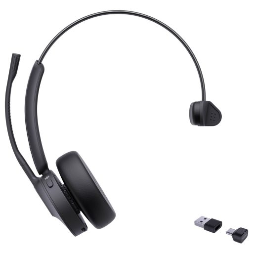 Yealink BH 70 Mono Teams USB-C/A On Ear headset Bluetooth® Fekete Telefon