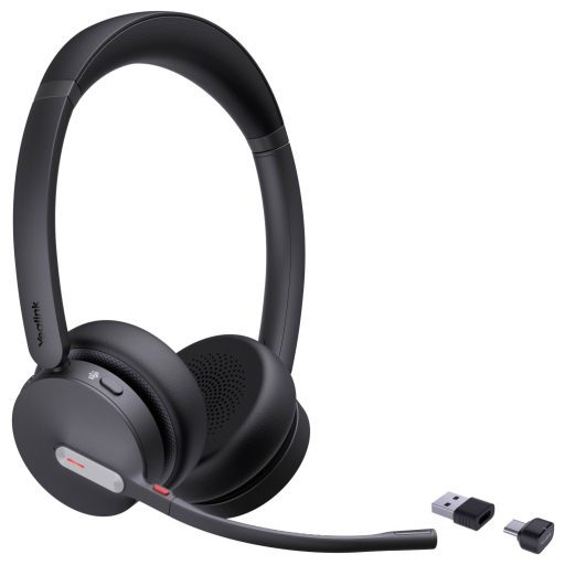 Yealink BH 70 Dual Teams USB-C/A On Ear headset Bluetooth® Fekete Telefon