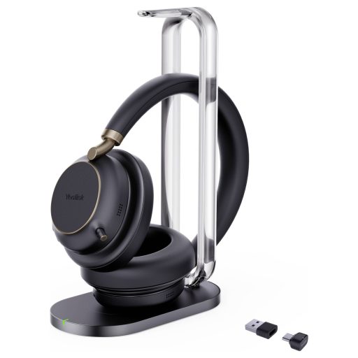 Yealink BH 76 Plus On Ear headset Bluetooth® Fekete Telefon