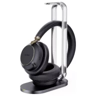 Yealink BH 76 Plus On Ear headset Bluetooth® Fekete Telefon