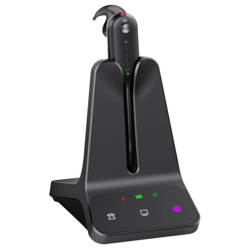 Yealink WH63 E2 Teams In Ear headset DECT Fekete Telefon