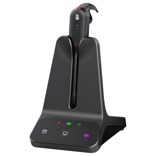 Yealink WH63 E2 UC In Ear headset DECT Fekete Telefon