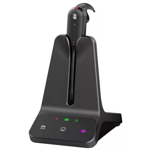 Yealink WH63 E2 UC In Ear headset DECT Fekete Telefon