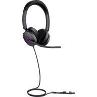   Yealink UH48 Dual UC USB-C/A On Ear headset Vezetékes Fekete Telefon