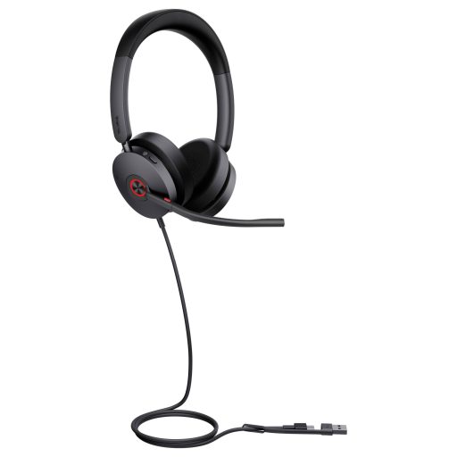 Yealink UH48 SE Dual Teams USB-C On Ear headset Vezetékes Fekete Telefon