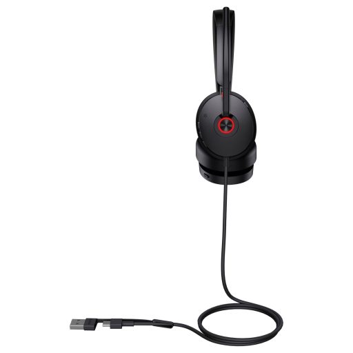 Yealink UH48 SE Dual Teams USB-C On Ear headset Vezetékes Fekete Telefon