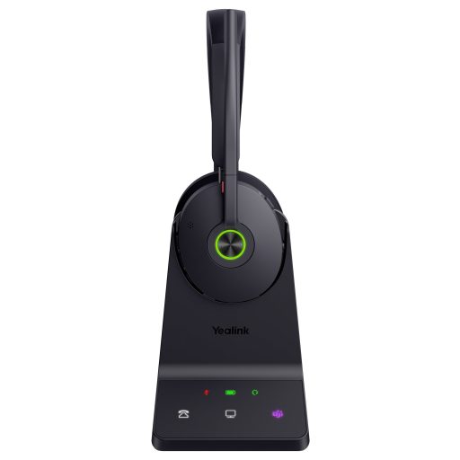 Yealink WH68 Teams On Ear headset DECT, Bluetooth® Fekete Telefon