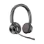 HP Poly Savi 7320-M Stereo Headset On Ear headset Fekete