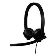   Logitech LOGI H570e Stereo Teams version Headset On Ear headset Fekete