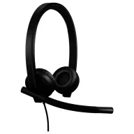   Logitech LOGI H570e Stereo Teams version Headset On Ear headset Fekete