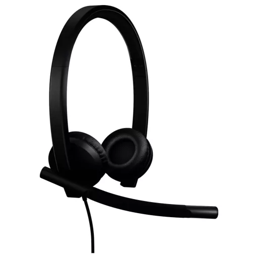Logitech LOGI H570e Stereo Teams version Headset On Ear headset Fekete
