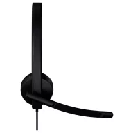   Logitech LOGI H570e Stereo Teams version Headset On Ear headset Fekete