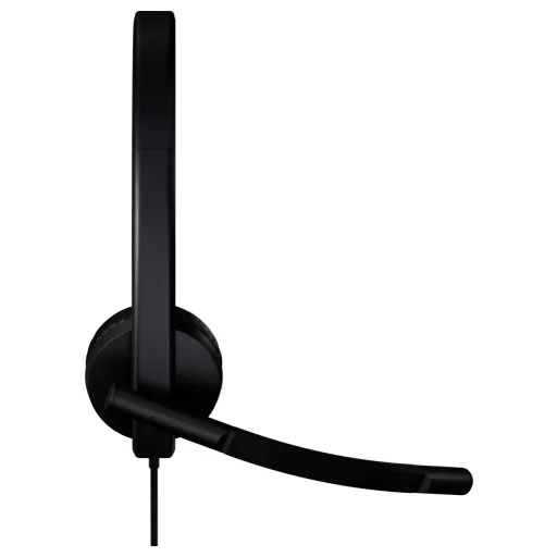 Logitech LOGI H570e Stereo Teams version Headset On Ear headset Fekete
