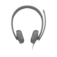   Lenovo LENOVO Wired VoIP Headset 5000 Teams On Ear headset Fekete
