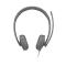 Lenovo LENOVO Wired VoIP Headset 5000 Teams On Ear headset Fekete