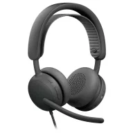   Logitech LOGI Zone Wired 2 for Business On Ear headset Vezetékes Grafit Headset Telefon