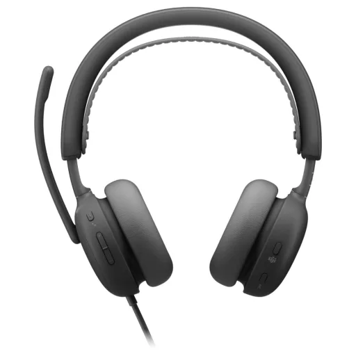 Logitech LOGI Zone Wired 2 for Business On Ear headset Vezetékes Grafit Headset Telefon