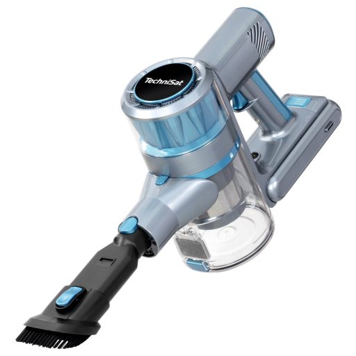 TechniSat TECHNIMAX AS2 0000/7043 Kézi porszívó 29.6 V 240 V 450 W Porzsák nélkül, Akkuval, töltővel, Kijelzővel, Motoros szívókefe, Ciklon technika