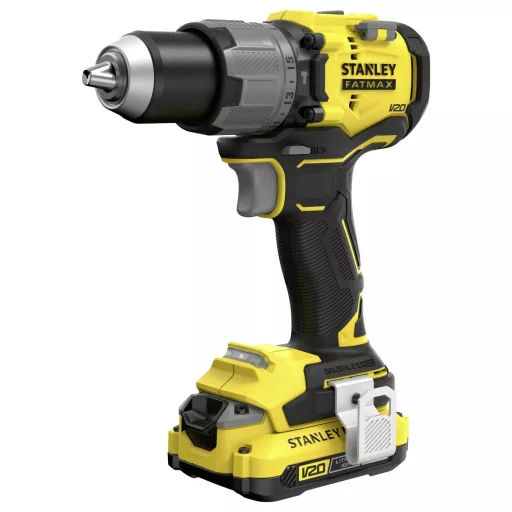 STANLEY V 20 SFMCD726D2K-QW Akkus ütvefúró-csavarozó 18 V Vele szállított akkuk száma 2 2 Ah Lítiumion 2. akkuval, Töltővel