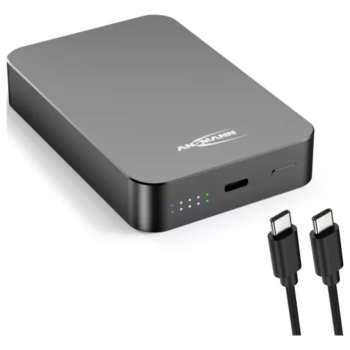 Ansmann PB115PD MagSafe Powerbank 10000 mAh Power Delivery, Qi Wireless Charging USB-C®