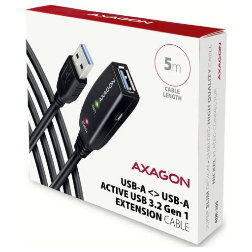 AXAGON USB kábel USB 3.2 Gen1 USB-A alj, USB-A dugó 5 m ADR-305