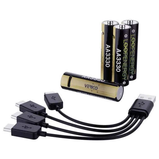 Verico LoopEnergy Pro AA3330 USB-C® akku Lítiumion 2220 mAh 1.5 V 4 db