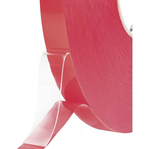 Kétoldalas ragasztó szalag 33 m x 20 mm átlátszó 832450B-C TOOLCRAFT, tartalom: 1 tekercs