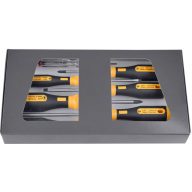   Csavarhúzó készlet, egyenes/kereszt, 6 részes, Bernstein EUROline-Power 4-530