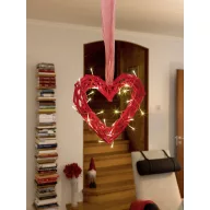   Beltéri dekorfény, szív formájú, melegfehér fényű, Konstsmide