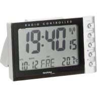   Techno Line WT 188 Rádiójel vezérlésű Ébresztőóra Ezüst, Fekete Riasztási idők 1