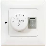 Mennyezeti ventilátor fali szabályozó, fehér, CasaFan