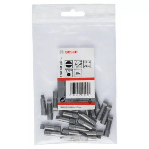 Bosch Accessories Egyenes hornyú bit 6.5 mm Extra kemény C 6.3 25 db