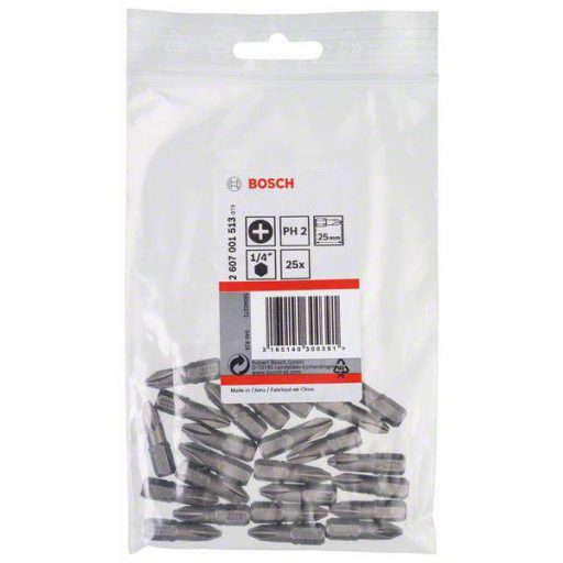 Bosch Accessories 2607001513 Kereszthornyú bit PH 2 Extra kemény C 6.3 25 db