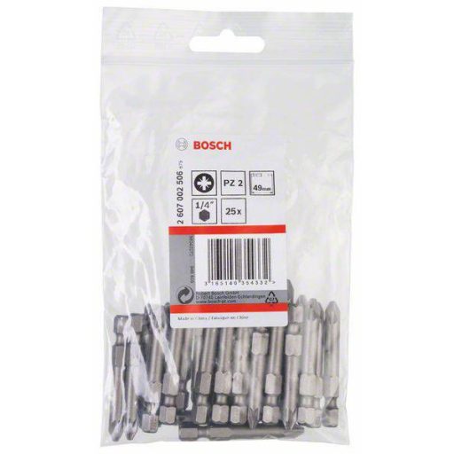 Bosch Accessories 2607002506 Kereszthornyú bit PZ 2 E 6.3 25 db