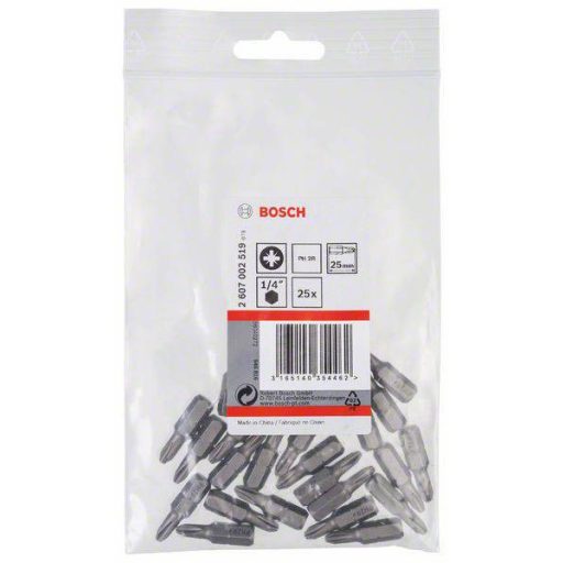 Bosch Accessories 2607002519 Kereszthornyú bit PH 2 Extra kemény C 6.3 25 db