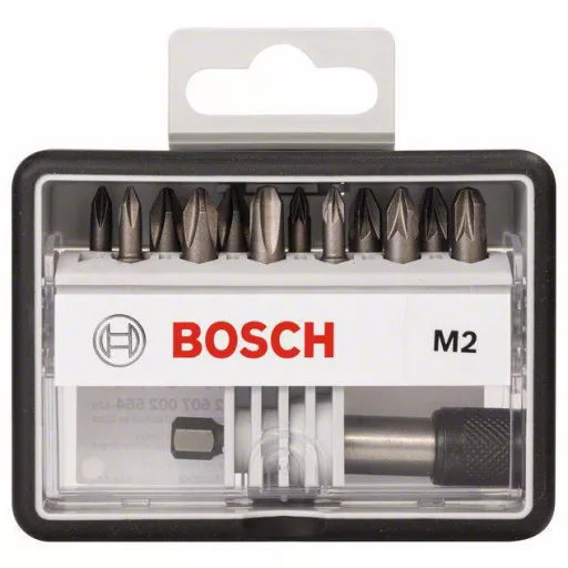 Bosch 2607002564 Csavarozó bit készlet Robust Line M extrakemény, 12 + 1 részes, 25mm, Ph, Pz