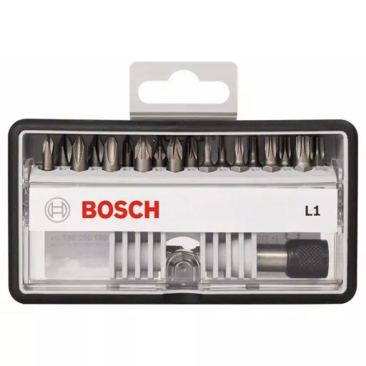 Bosch 2607002567 Csavarozó bit készlet Robust Line L extrakemény, 18 + 1 részes, 25mm, Ph, Pz, Torx®