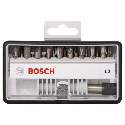 Bosch 2607002568 Csavarozó bit készlet Robust Line L extrakemény, 18 + 1 részes, 25 mm, Ph, Pz, Torx®