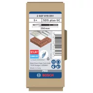   Bosch Accessories 2607019051 Hegyes véső Teljes hossz 250 mm SDS-Plus 5 db