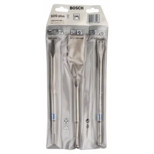 Bosch Accessories 2607019159 Véső készlet 3 részes SDS-Plus 1 készlet