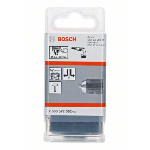 Gyorsbefogó fúrótokmány, 13 mm-ig - 2 – 13 mm, 1/2 - 20 Bosch Accessories 2608572062
