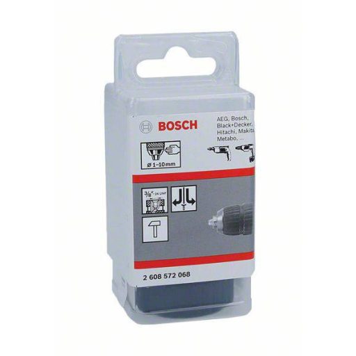 Gyorsbefogó fúrótokmány, 10 mm-ig - 1 – 10 mm, 3/8 - 24 Bosch Accessories 2608572068