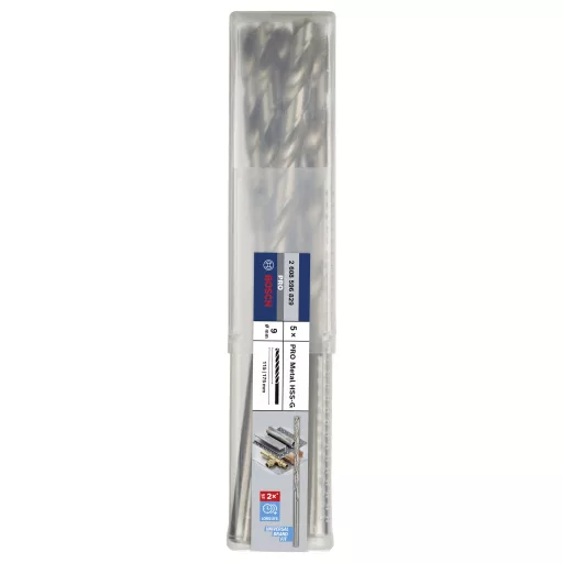 Bosch Accessories 2608596829 HSS Fém spirálfúró 9 mm Teljes hossz 175 mm Csiszolt DIN 340 Hengeres befogószár 5 db