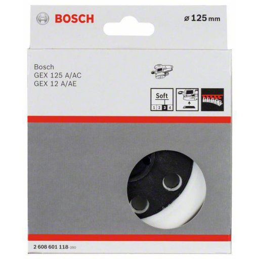 Bosch Accessories 2608601118 Csiszolótányér - weich, 125 mm Ø 125 mm
