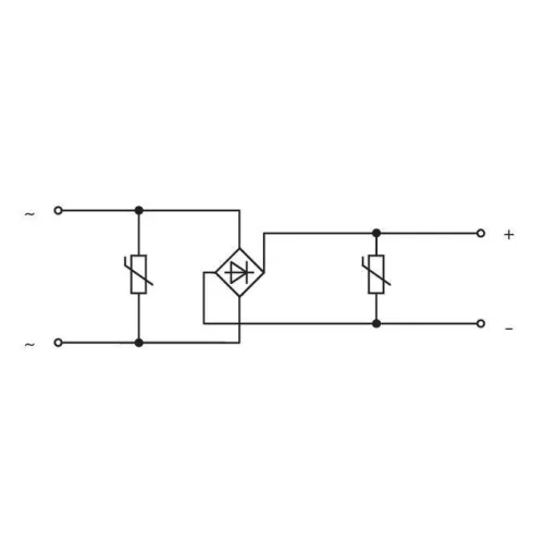 WAGO Híd egyenirányító modul Varisztorral 286-830 Alkalmas s következő modellekhez: Wago 280-628, Wago 280-638, Wago 280-764 1 db
