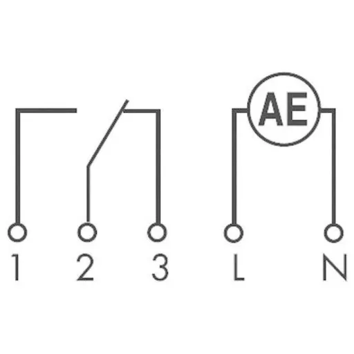 Digitális időkapcsoló óra DIN sínre 230 V/50-60 Hz, 1 váltó 16 A 250 V/AC 4000 VA, Finder 12.91.8.230.0000