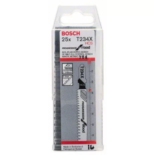 Bosch Accessories 2608633524 Szúrófűrészlap T 234 X - Progressor for Wood 25 db