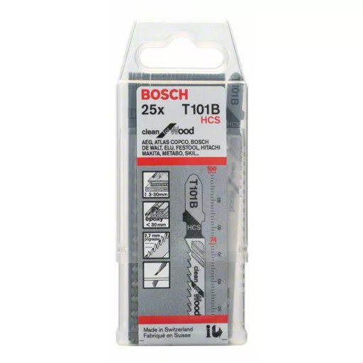 Bosch Accessories 2608633622 Szúrófűrészlap T 101 B - Clean for Wood 25 db