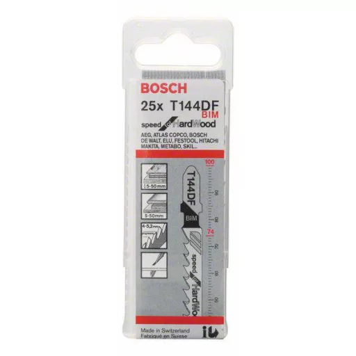 Bosch Accessories 2608634990 Szúrófűrészlap T 144 DF - Speed for Hard Wood 25 db